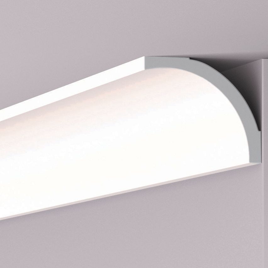 Classic C-shaped Polystyrene Coving (L)1.22m (W)100mm