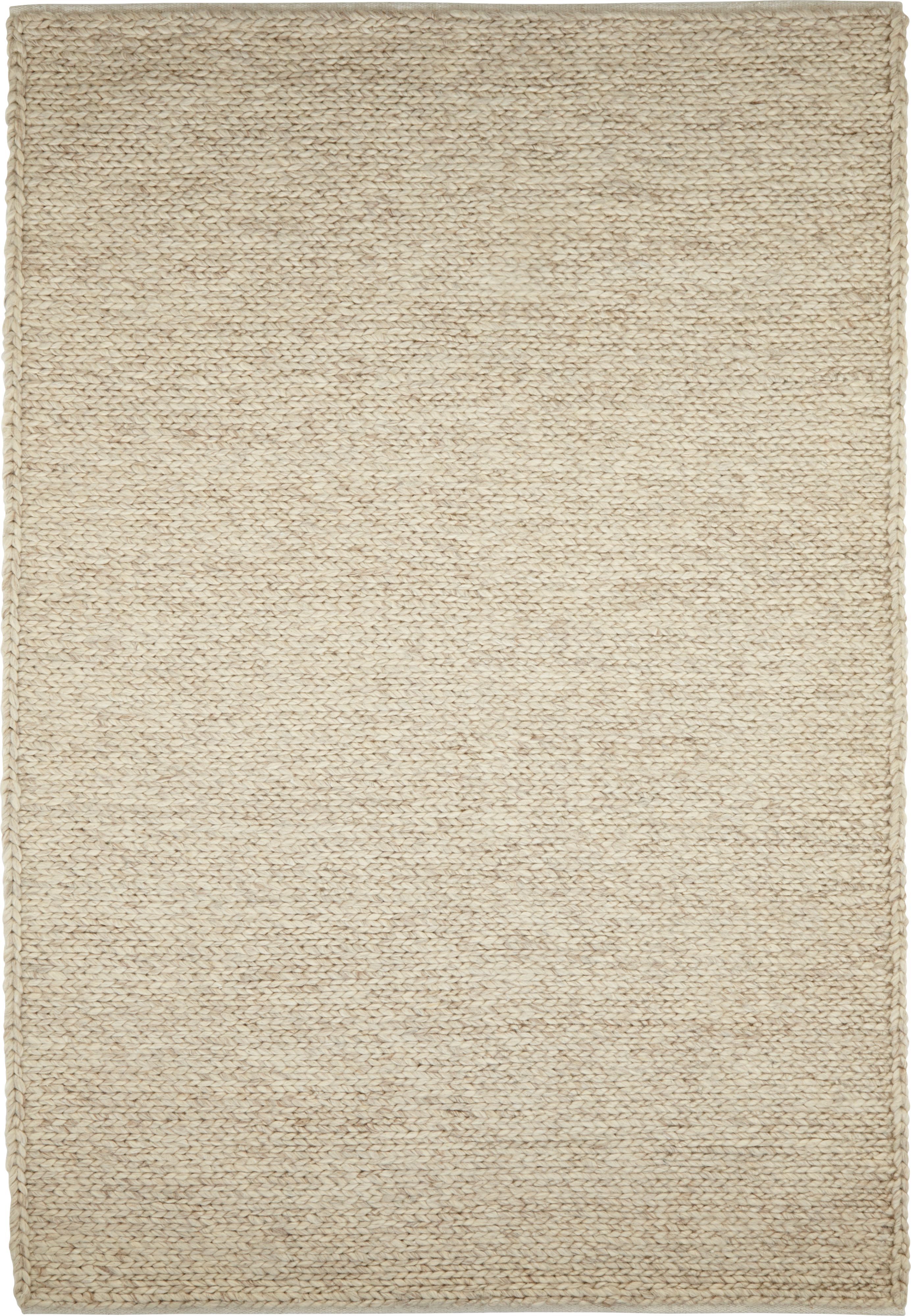 Claudine Thick knit Beige Rug 170cmx120cm | DIY at B&Q