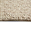 Claudine Thick knit Beige Rug 170cmx120cm