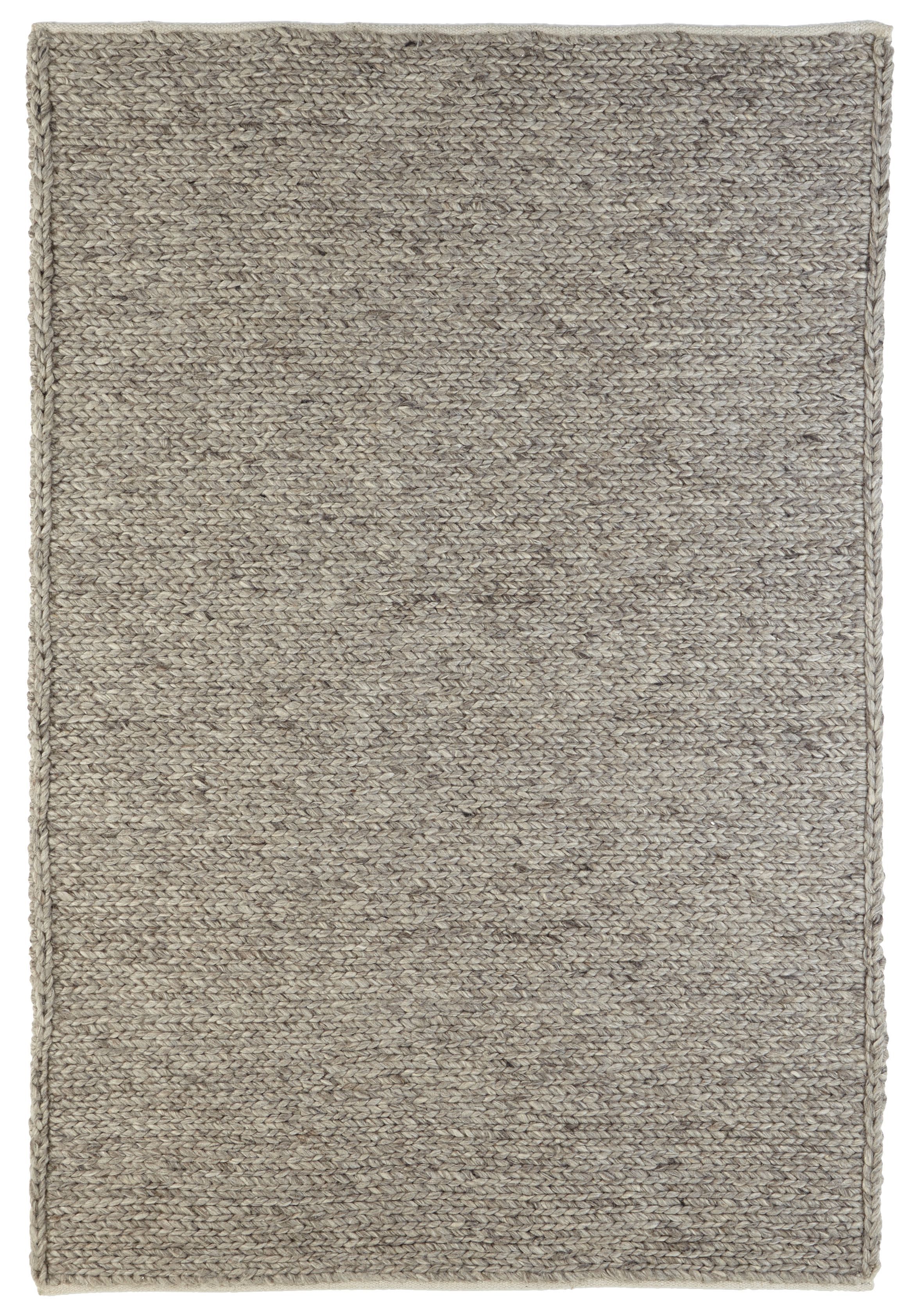 Claudine Thick knit Grey Rug 170cmx120cm