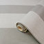 Claydon Grey Striped Textured Wallpaper