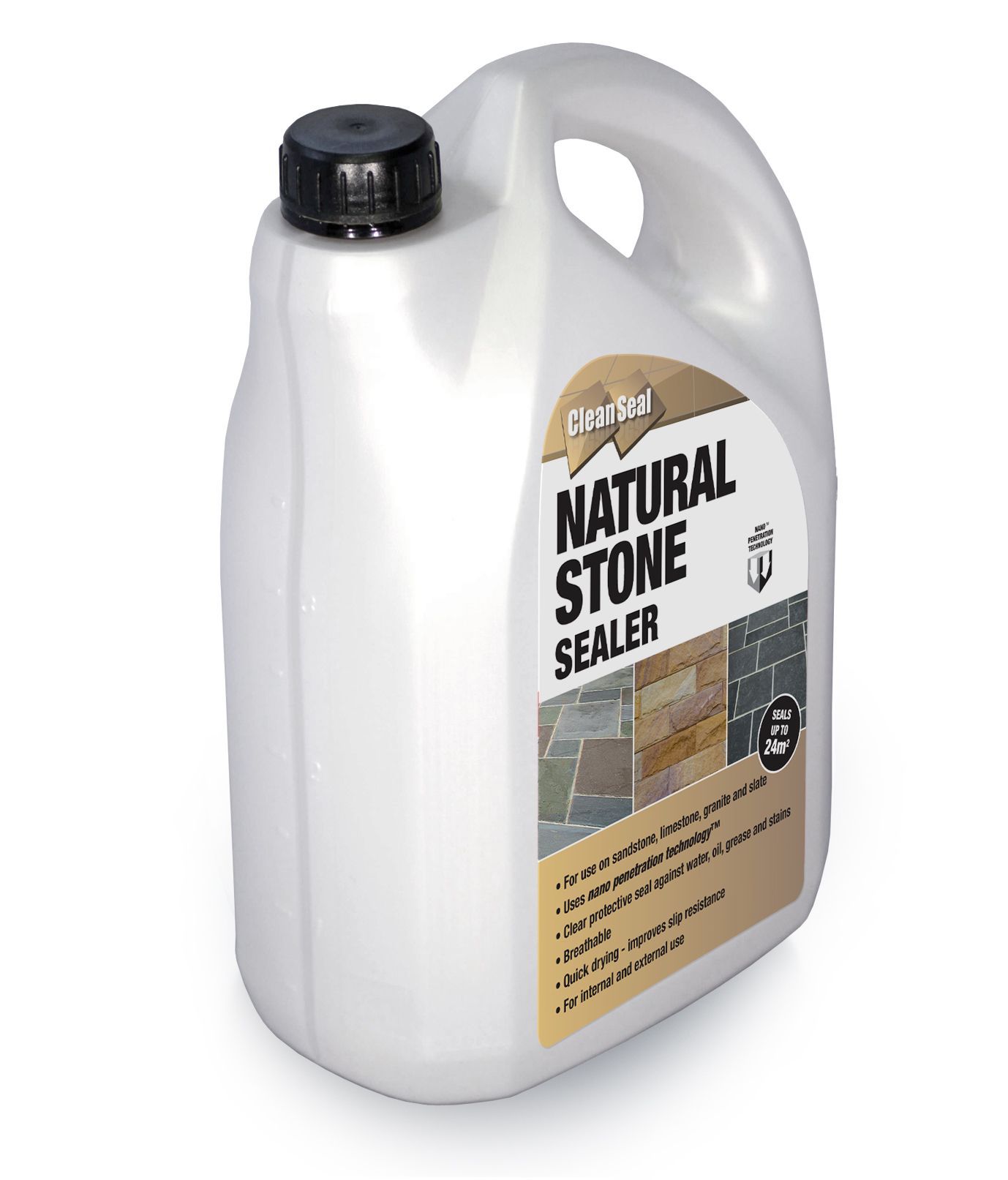 Clean Seal Natural Stone Clear Paving Sealer 4000 ml DIY at B&Q