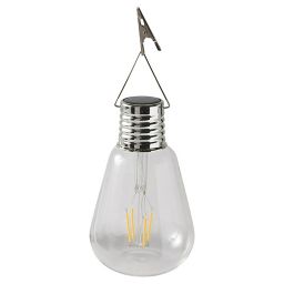 Clear Bulb Solar-powered LED Outdoor Hanging light