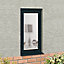Clear Double glazed Anthracite grey Timber Left-handed Window, (H)745mm (W)625mm