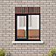 Clear Double glazed Anthracite grey Timber Left-handed Window, (H)895mm (W)1195mm