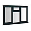 Clear Double glazed Anthracite grey Timber Side & top hung Window, (H)1045mm (W)1795mm