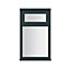 Clear Double glazed Anthracite grey Timber Top hung Window, (H)1195mm (W)625mm