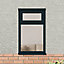Clear Double glazed Anthracite grey Timber Top hung Window, (H)1195mm (W)625mm