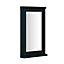 Clear Double glazed Anthracite grey Timber Top hung Window, (H)745mm (W)625mm