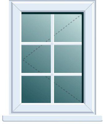 Clear Double glazed White PVCu LH Window, (H)820mm (W)620mm | DIY at B&Q