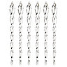Clear Glass Dotted icicle Hanging decoration set, Set of 6