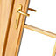 Clear Glazed External Door set, (H)2105mm (W)1500mm