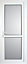 Clear Glazed Mid bar White Back door & frame, (H)2055mm (W)920mm
