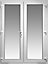 Clear Glazed uPVC External Door set, (H)2055mm (W)1490mm