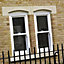 Clear Glazed White Timber Sliding sash window, (H)1650mm (W)1085mm