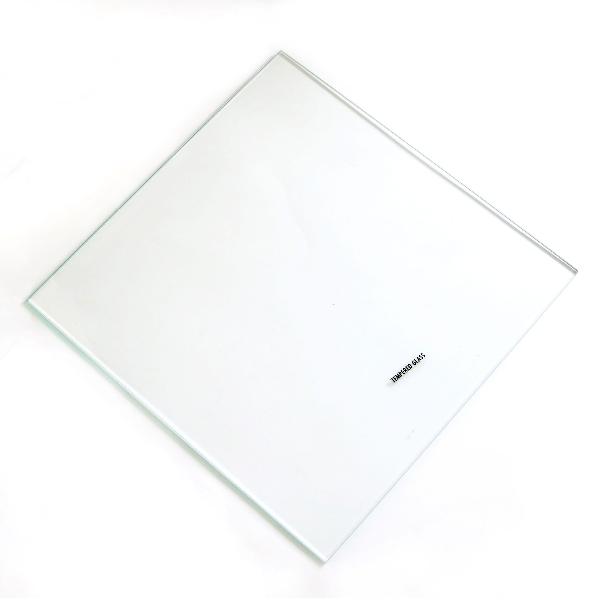 Clear Internal glass kitchen shelves (L)258mm (D)247mm, Pack of