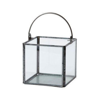 Clear Nickel effect Glass Votive