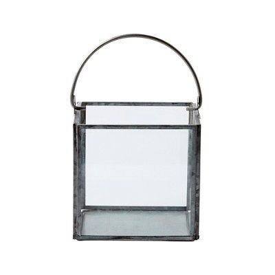 Clear Nickel effect Glass Votive