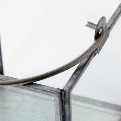 Clear Nickel effect Glass Votive