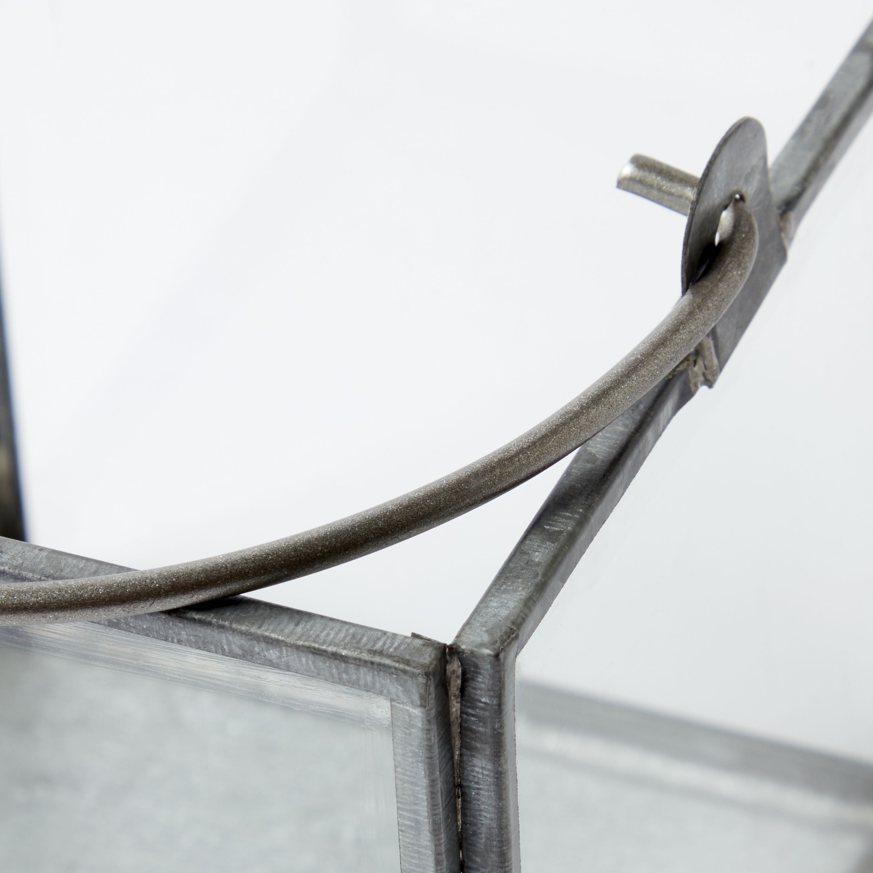 Clear Nickel effect Glass Votive