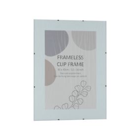 Clear Non-framed Clip picture frame (H)40.5cm x (W)30.5cm