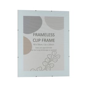 Clear Non-framed Clip picture frame (H)50.5cm x (W)40.5cm