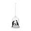 Clear Plastic & resin Penguin Dome Hanging ornament