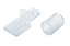 Clear Plastic Shelf support (L)26mm, Pack of 12