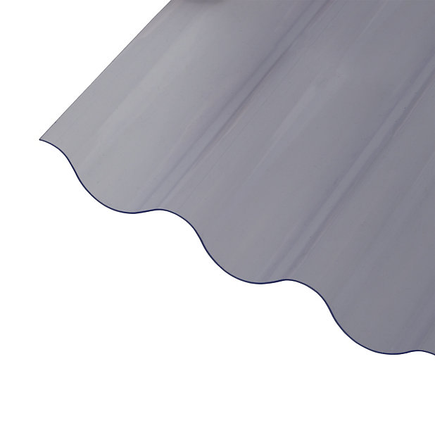 Clear Pvc Corrugated Roofing Sheet L 2, Corrugated Clear Plastic Roofing Sheets B Q