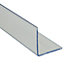 Clear PVC Equal L-shaped Angle profile, (L)2m (W)20mm