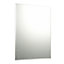 Clear Rectangular Bevelled Frameless Mirror (H)60cm (W)45cm