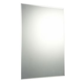 Clear Rectangular Bevelled Frameless Mirror (H)90cm (W)60cm