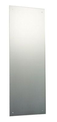 Clear Rectangular Frameless Unframed mirror (H)120cm (W)45cm