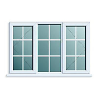 Clear White uPVC Window, (H)970mm (W)1760mm