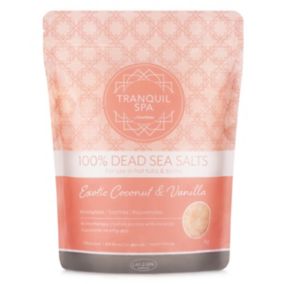 Clearwater Tranquil Spa Dead sea salts Exotic Coconut & Vanilla Aromatherapy scent , 1kg