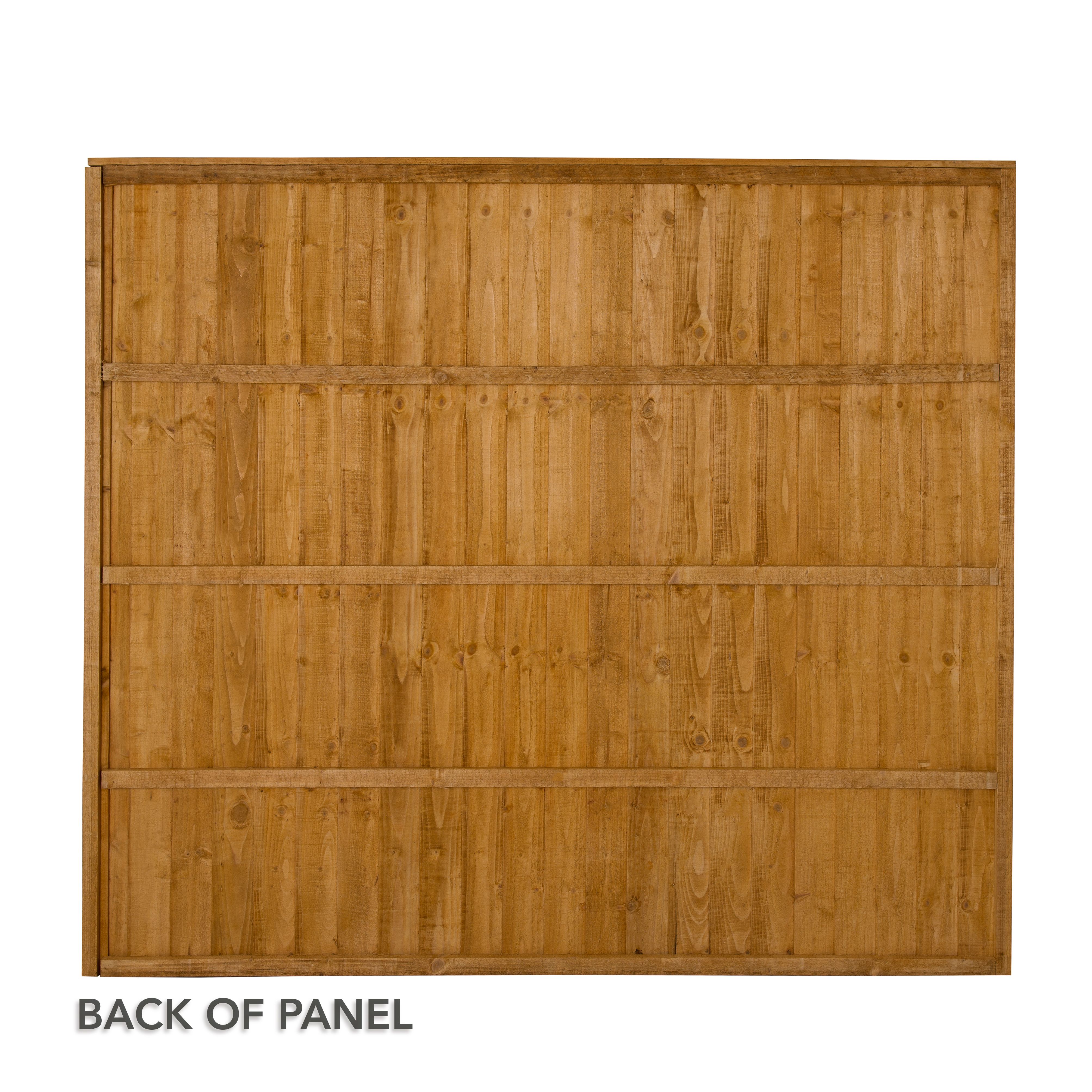 Closeboard 5ft Wooden Fence panel (W)1.83m (H)1.52m, Pack of 3