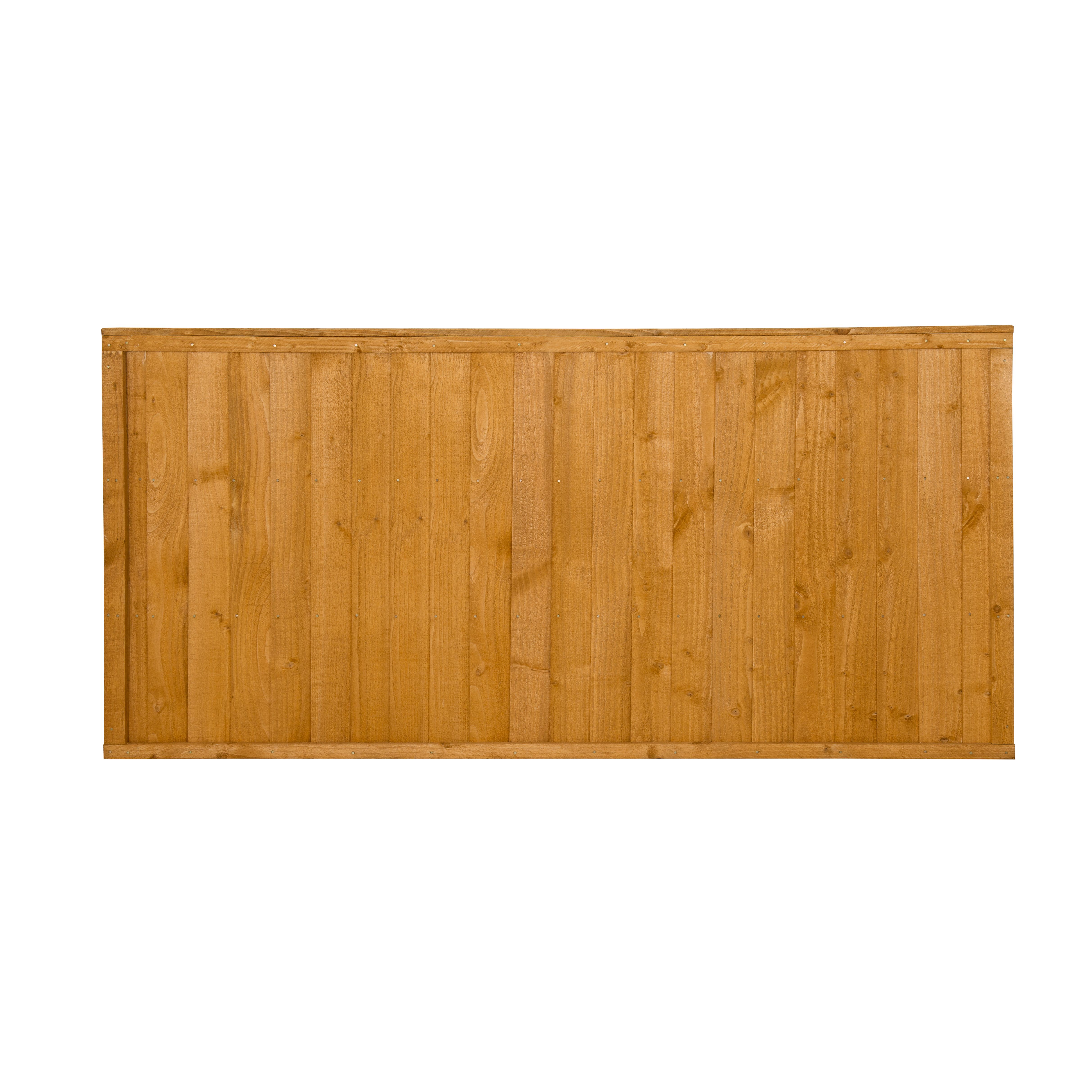 Closeboard Dip treated 3ft Golden brown Wooden Fence panel (W)1.83m (H)0.91m, Pack of 4