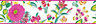 Cocktail Multicolour Floral Border