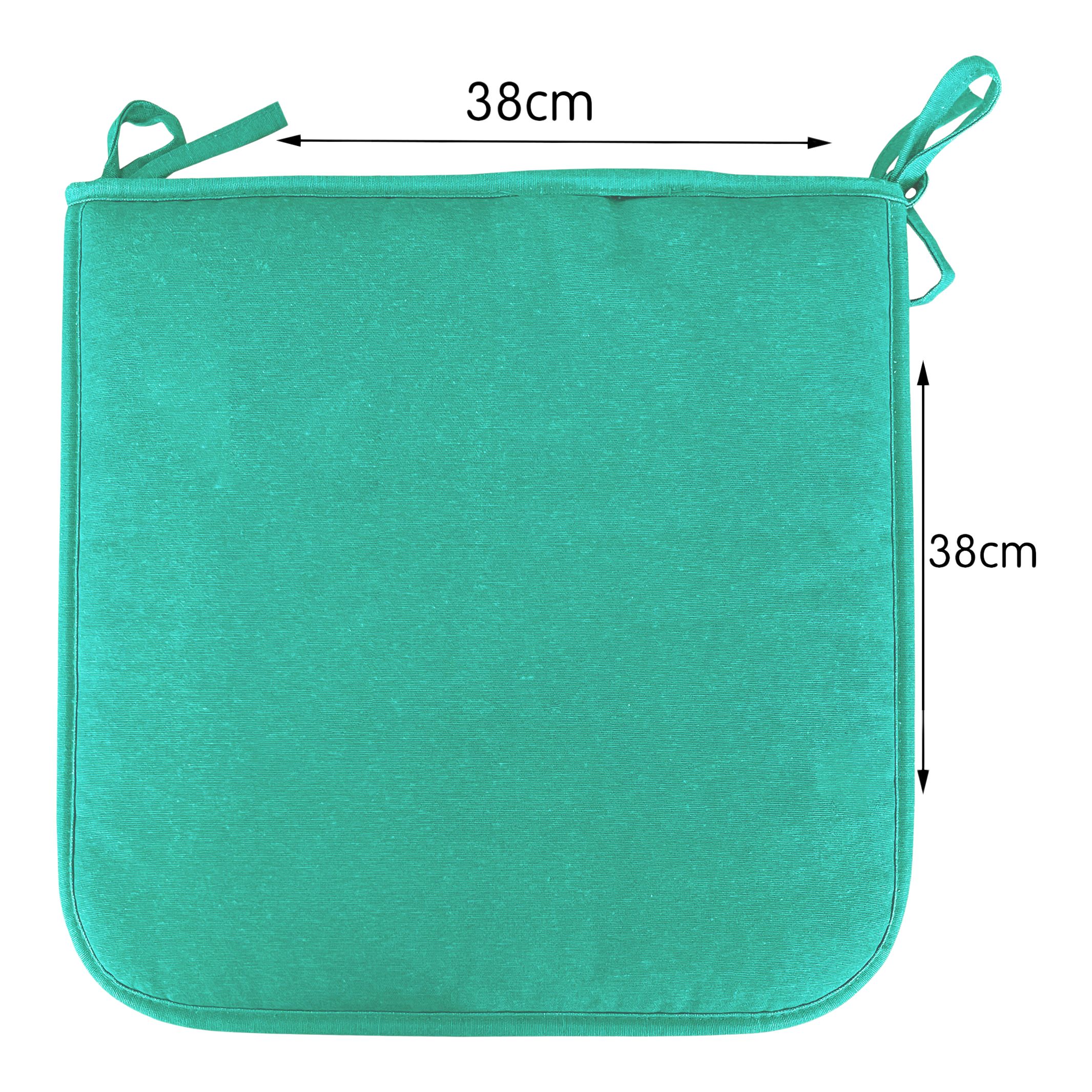 Coco Jade Square Seat pad (L)38cm x (W)38cm