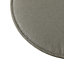 Cocos Griffin grey Plain Round Seat pad (W)38cm