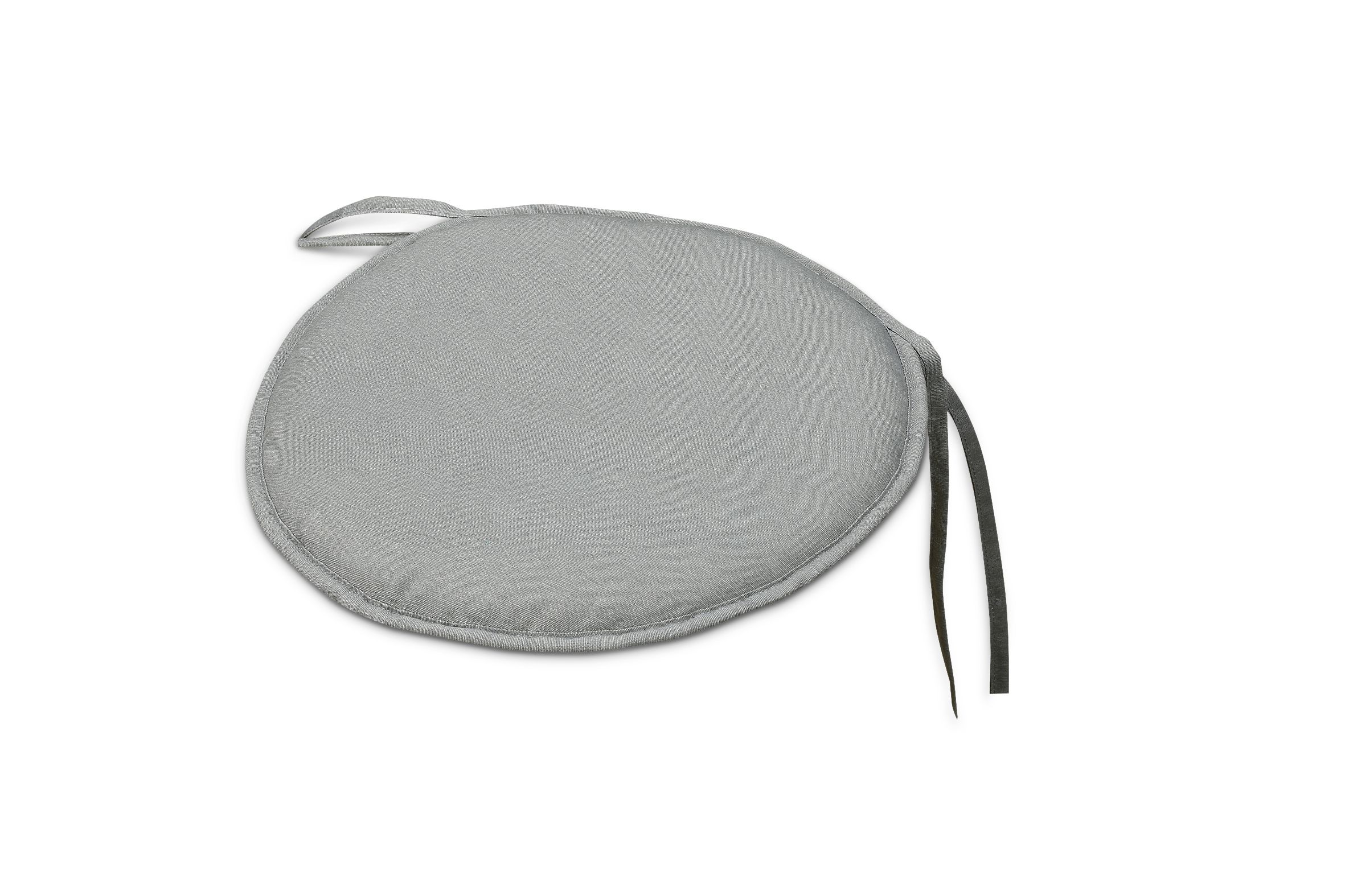 Cocos Griffin grey Plain Round Seat pad (W)38cm