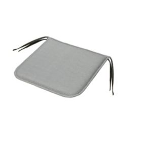 Cocos Griffin grey Plain Seat pad (L)38cm x (W)38cm