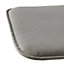 Cocos Griffin grey Plain Square Seat pad (L)38cm x (W)38cm