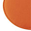 Cocos Mandarin orange Plain Round Seat pad (W)38cm