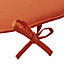 Cocos Mandarin orange Plain Seat pad (W)38cm