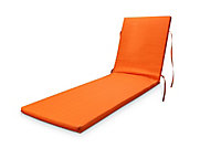 Cocos Mandarin orange Sunlounger cushion (L)185cm x (W)55cm