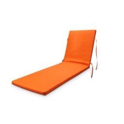 Cocos Mandarin orange Sunlounger cushion (L)185cm x (W)55cm
