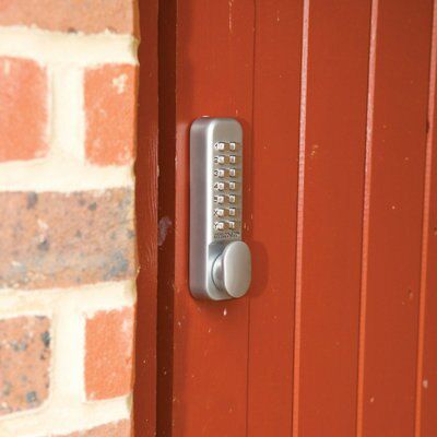 Codelocks Grey Powder-coated Zinc alloy 4 digit Push-button lock