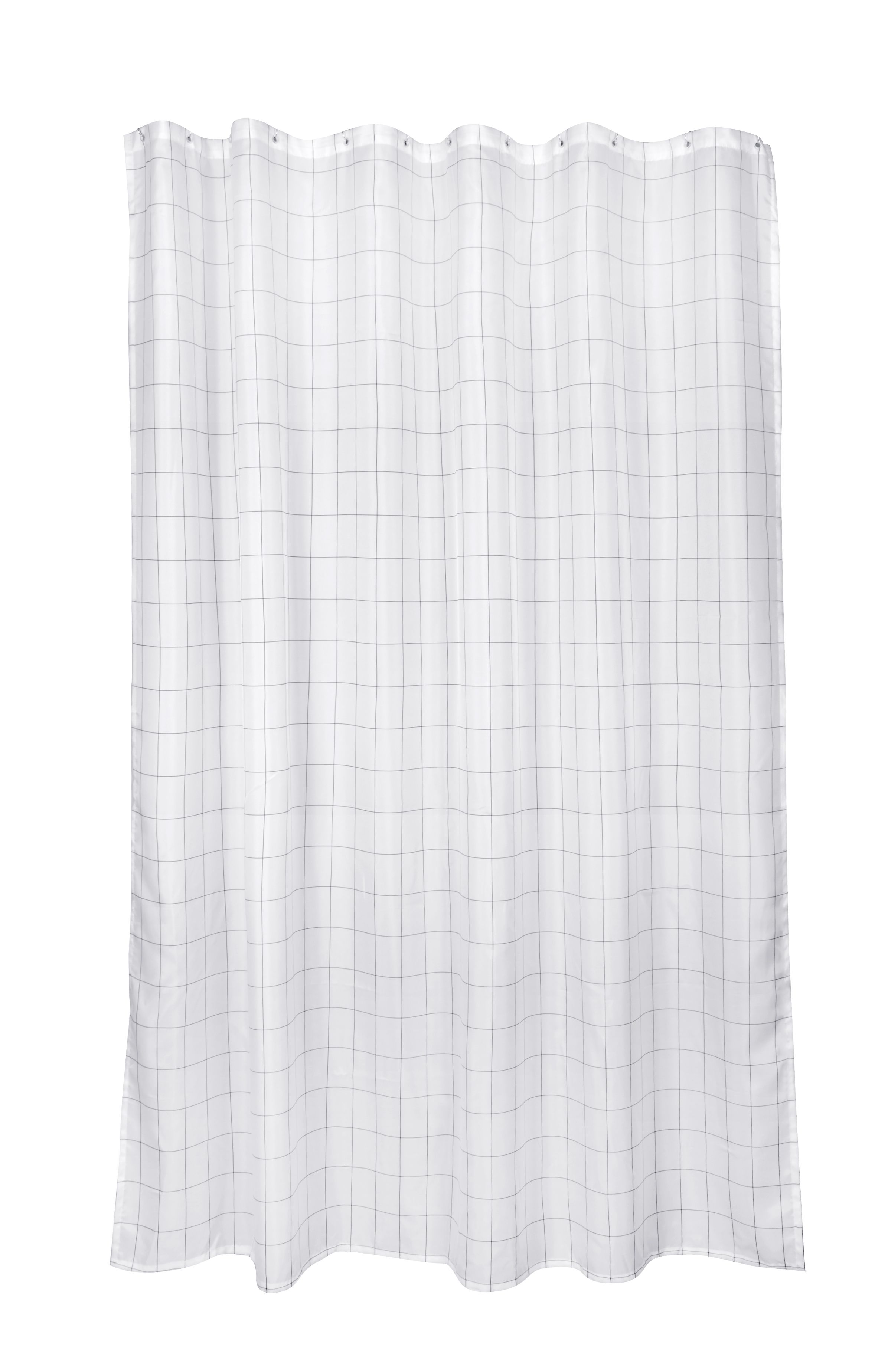 Cokun Aetna White & black Striped Shower curtain (H)200cm (W)200cm