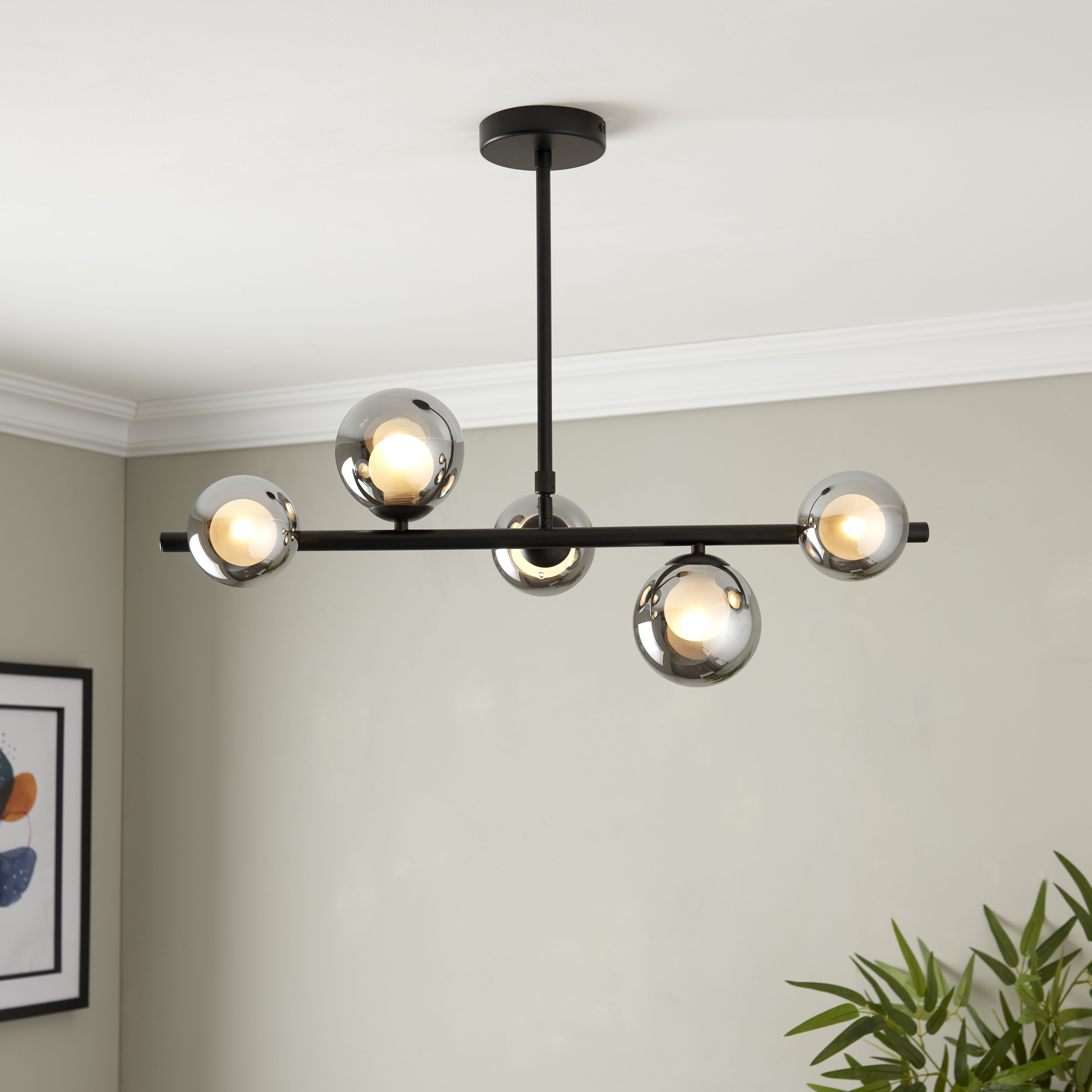 Plug in deals pendant light b&q